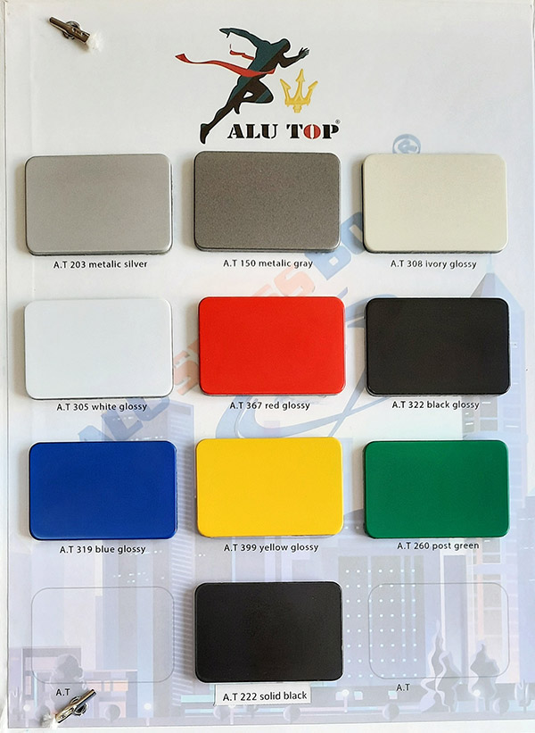 AluTop Color Chart