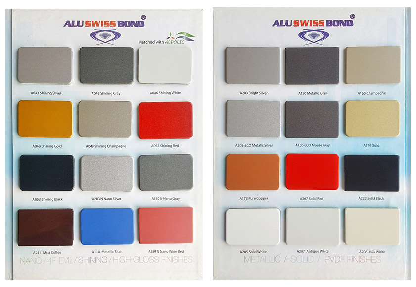 Aluswissbond Color Chart